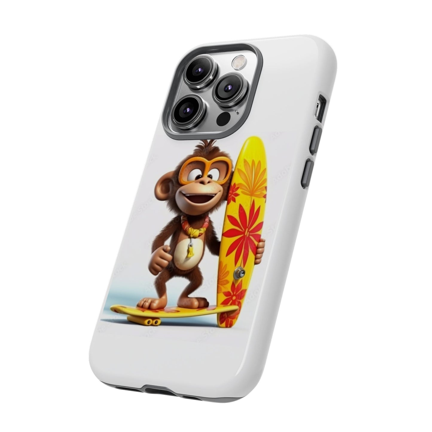 Surfer Monkey -Tough Whimsical Phone Cases