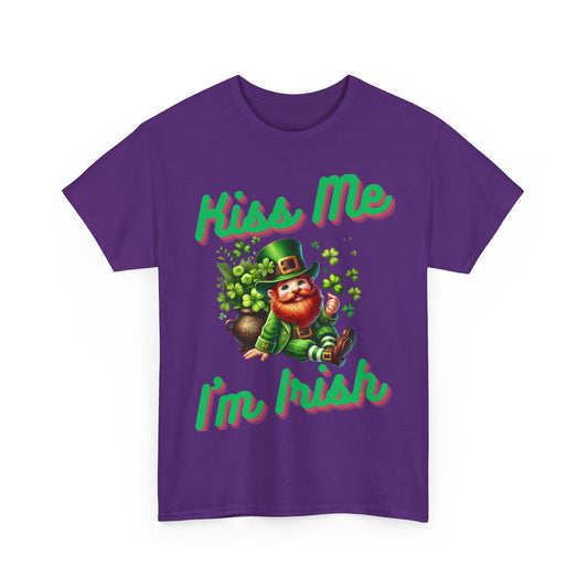 Kiss Me I'm Irish - Unisex Heavy Cotton Tee - St. Patrick's Day - T-Shirts