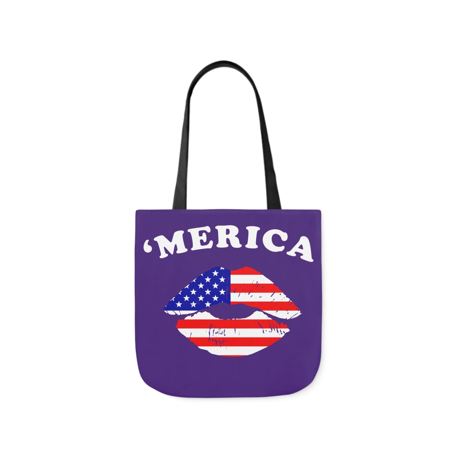 America - Canvas Tote Bag, 5-Color Straps