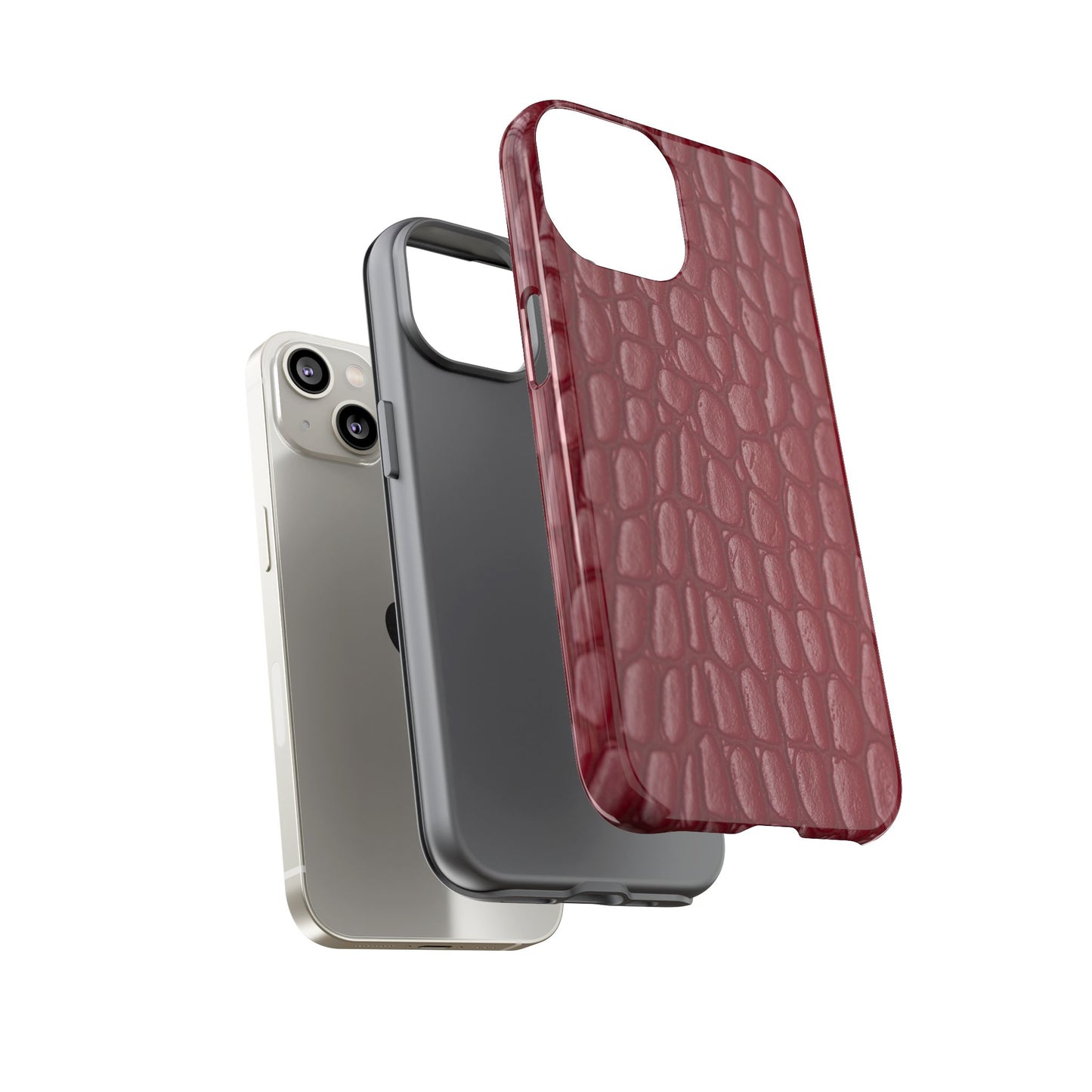 Red Leather - Tough Cases - Whimsical Phone Cases