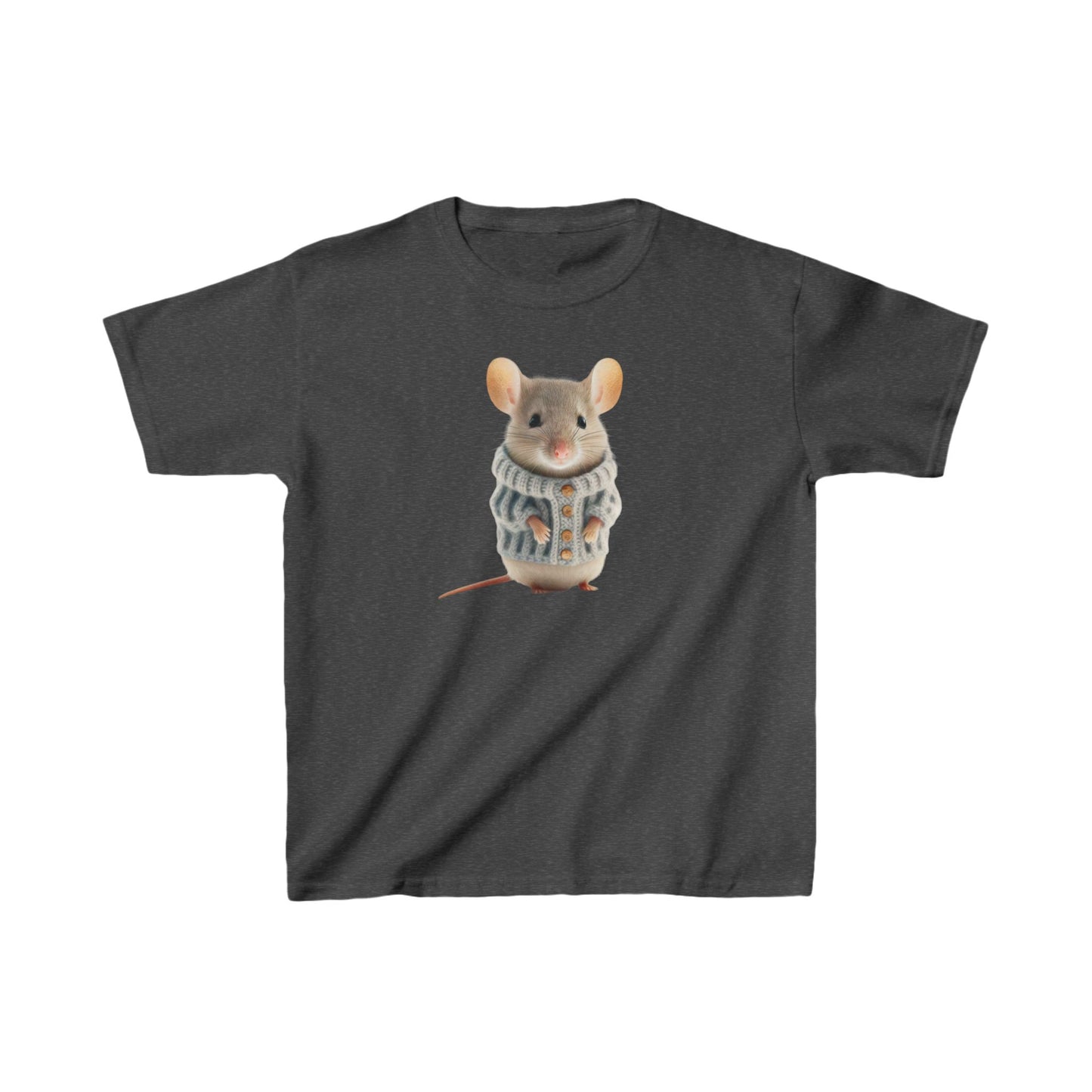 Kids H= Mouse in a Sweater - Heavy Cotton™ T-Shirts