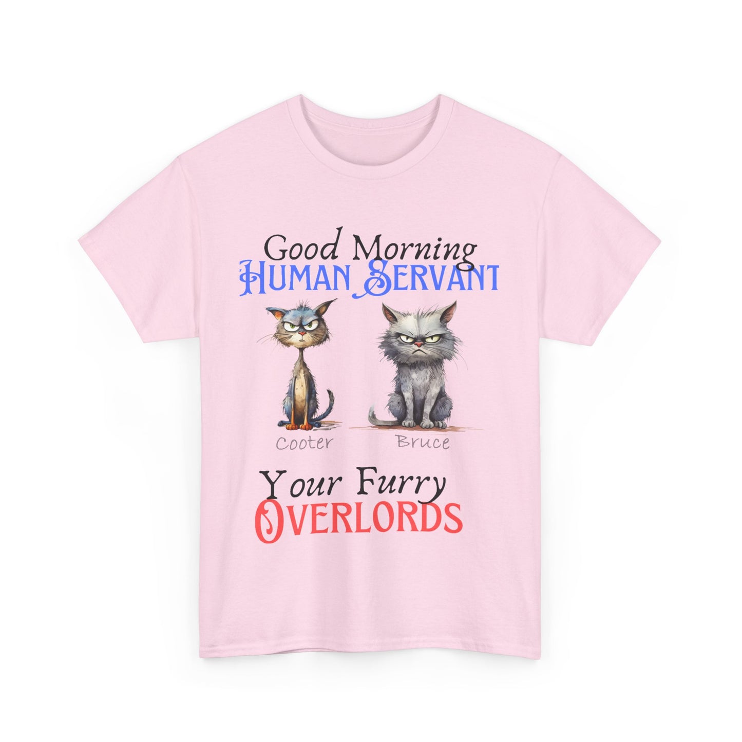 Furry Overlord - Personalized - Unisex Heavy Cotton Tee - Mother's Day - Father's Day - T-Shirts