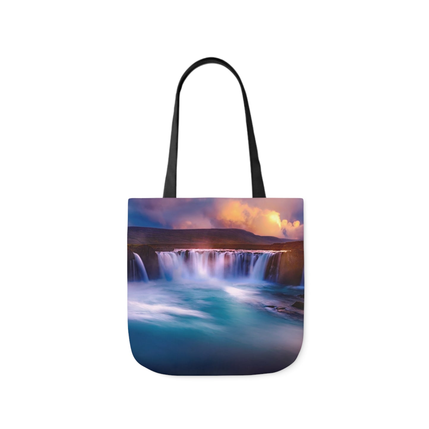 Waterfall - Canvas Tote Bag, 5-Color Straps