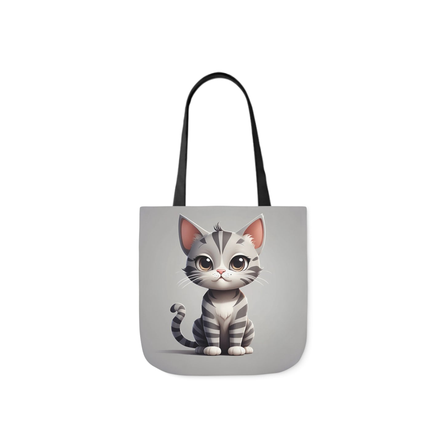 Kitty - Canvas Tote Bag, 5-Color Straps