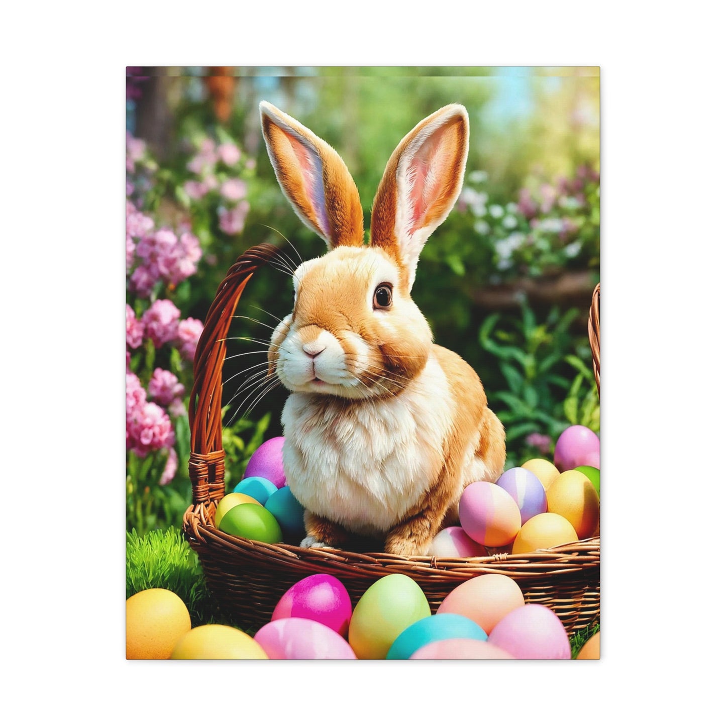 Easter Bunny - Canvas Stretched, 0.75" - 2026 Wall Art - Holidays