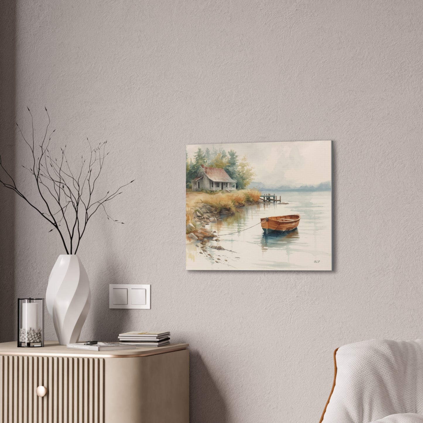 Cabin on the Lake II - Canvas Stretched, 0.75" - 2026 Wall Art - Scenes