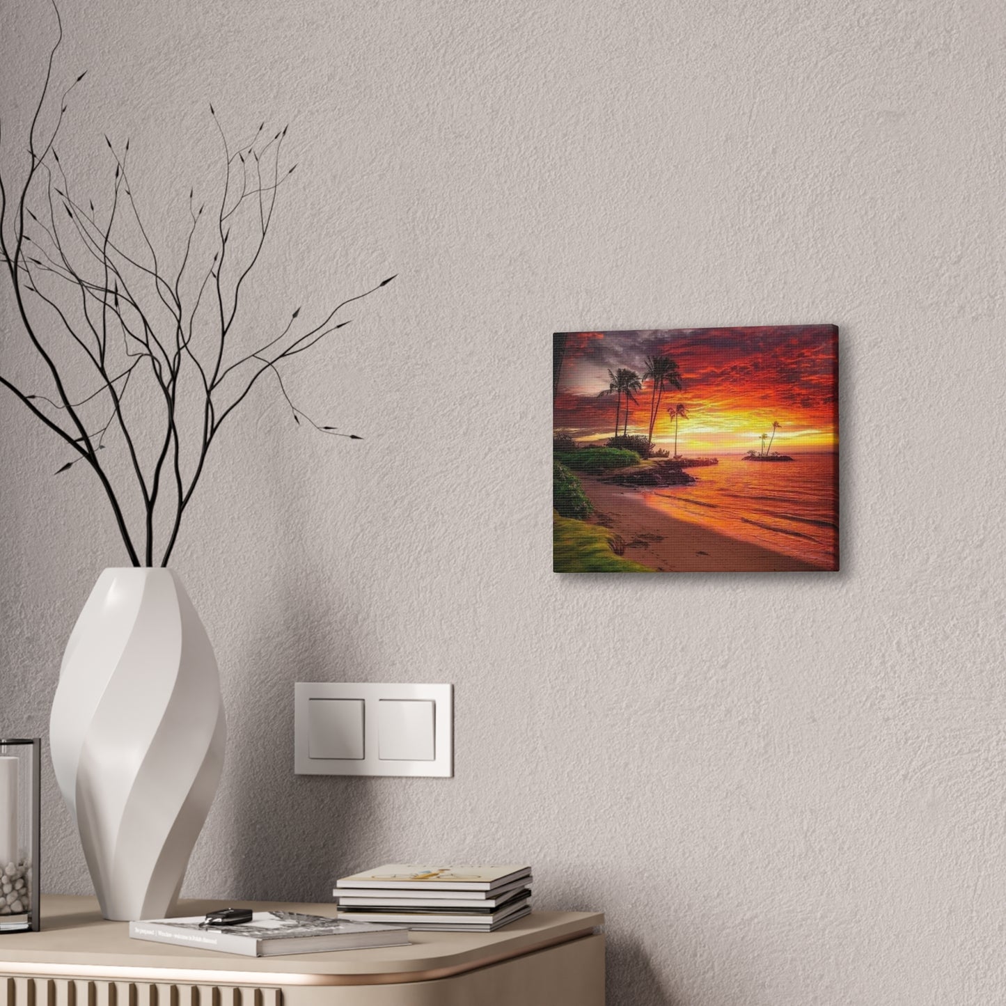 Sunset Island - Canvas Stretched, 0.75"