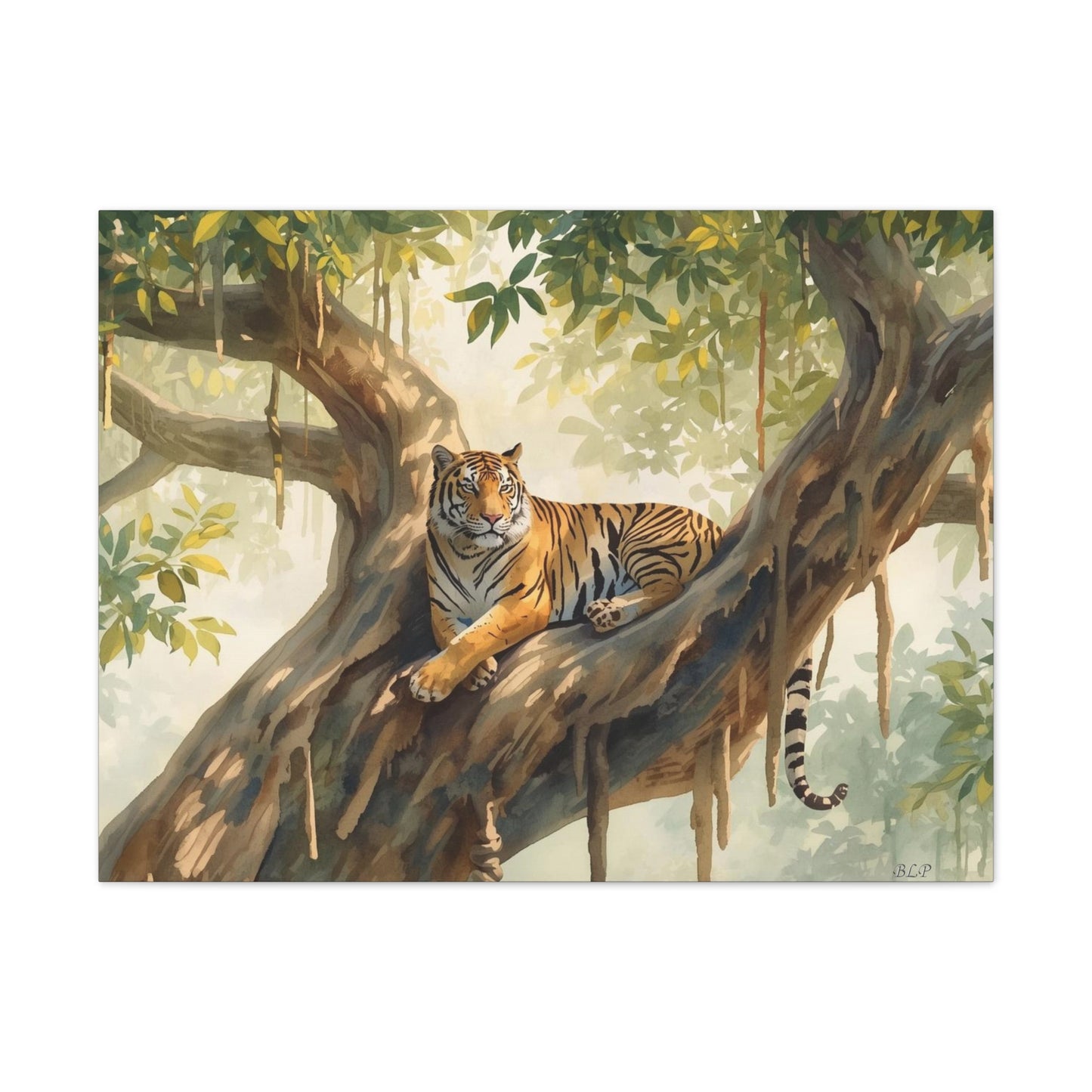 Lounging tiger - Canvas Stretched, 0.75" - 2026 Wall Art - Animals
