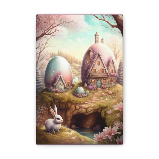 Bunny Hut - Canvas Stretched, 0.75" - Easter