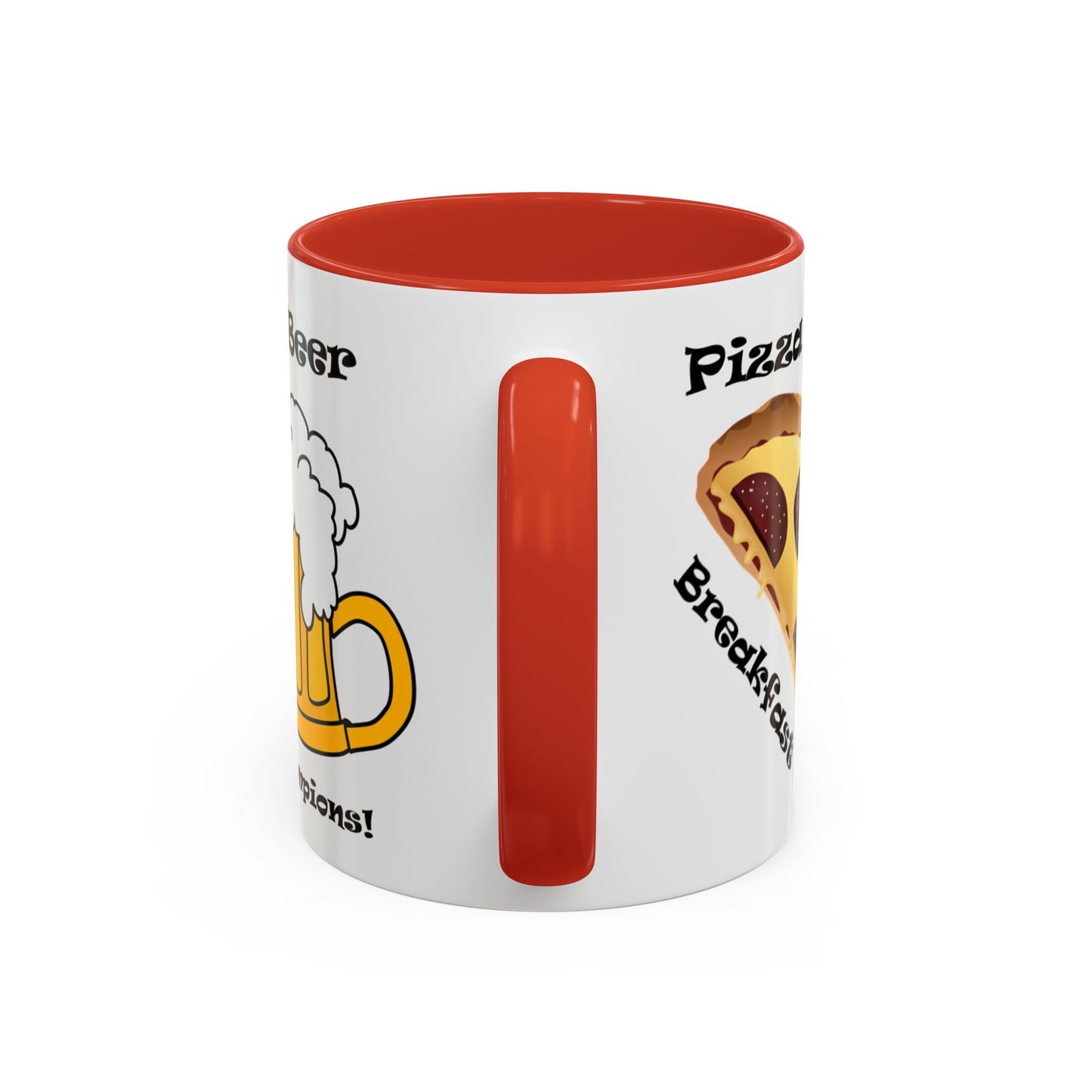 Pizza and Beer - Accent Coffee Mug (11, 15oz)