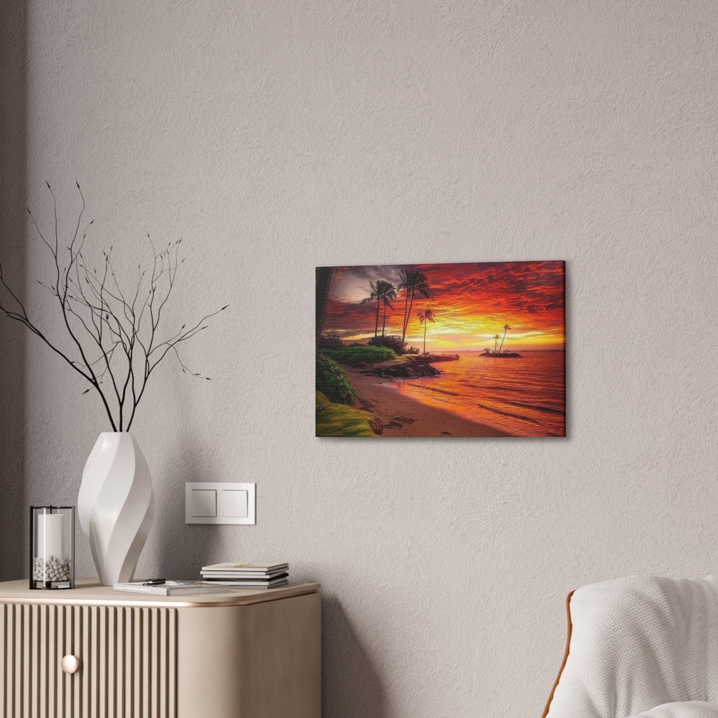 Sunset Island - Canvas Stretched, 0.75"