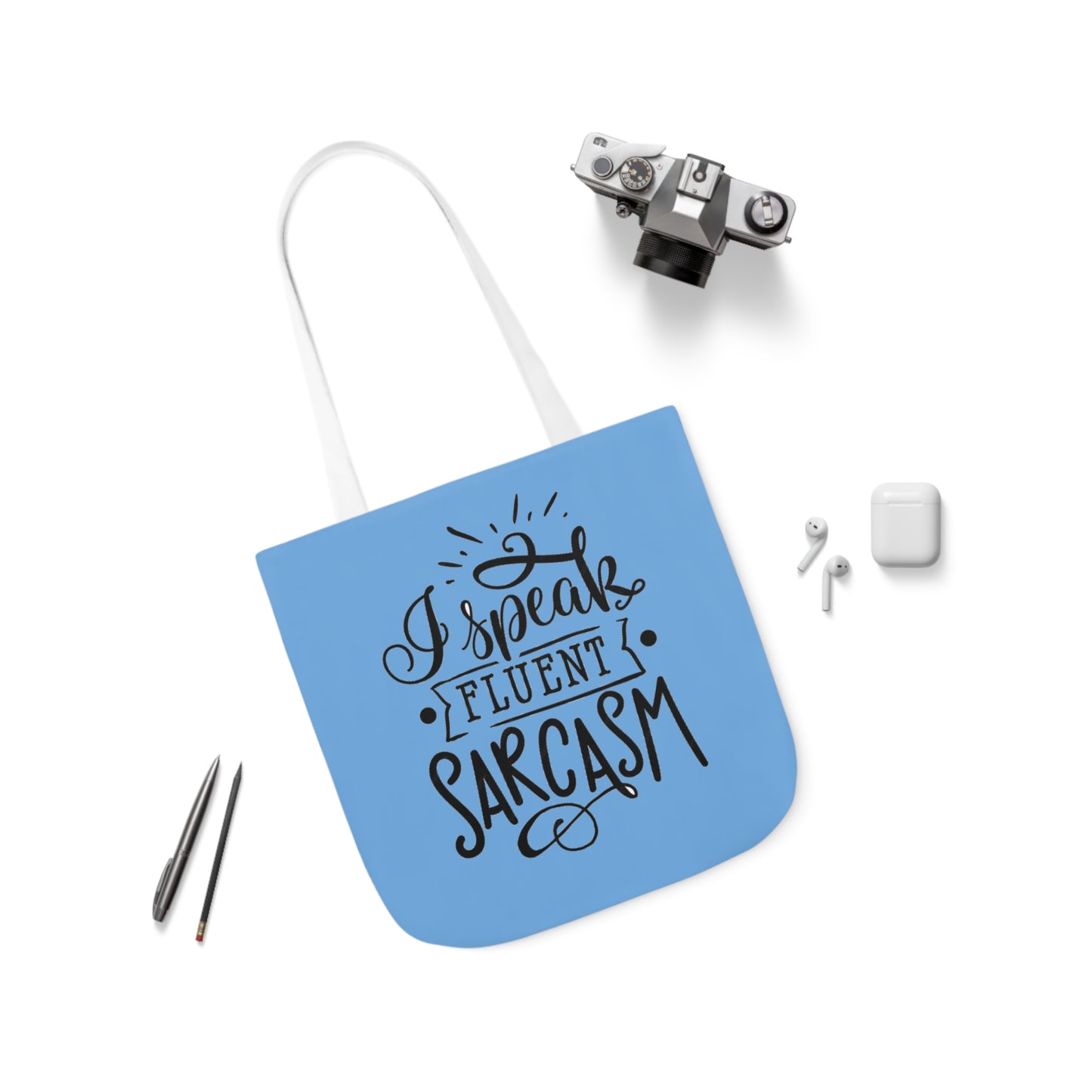 I Speak - Canvas Tote Bag, 5-Color Straps