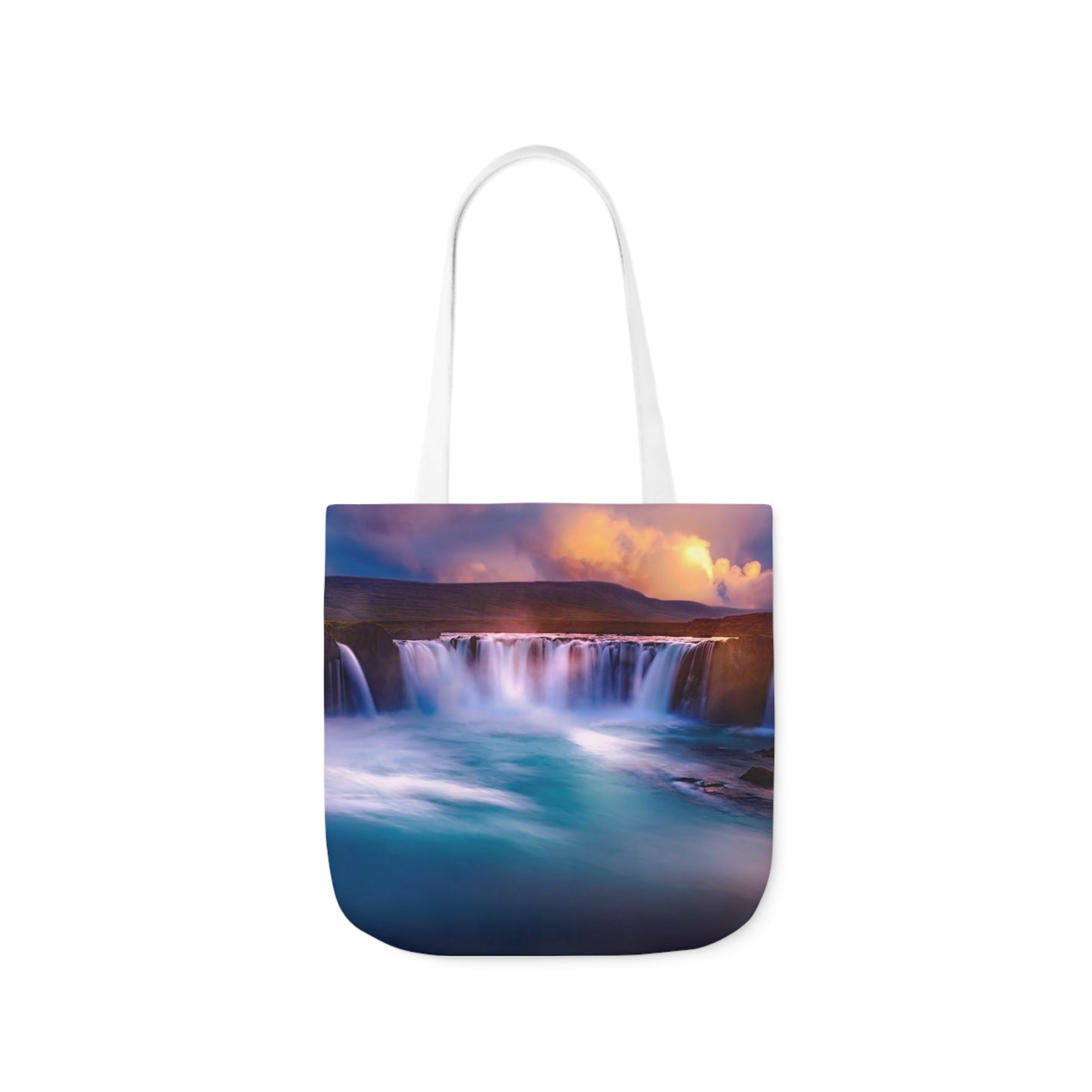 Waterfall - Canvas Tote Bag, 5-Color Straps