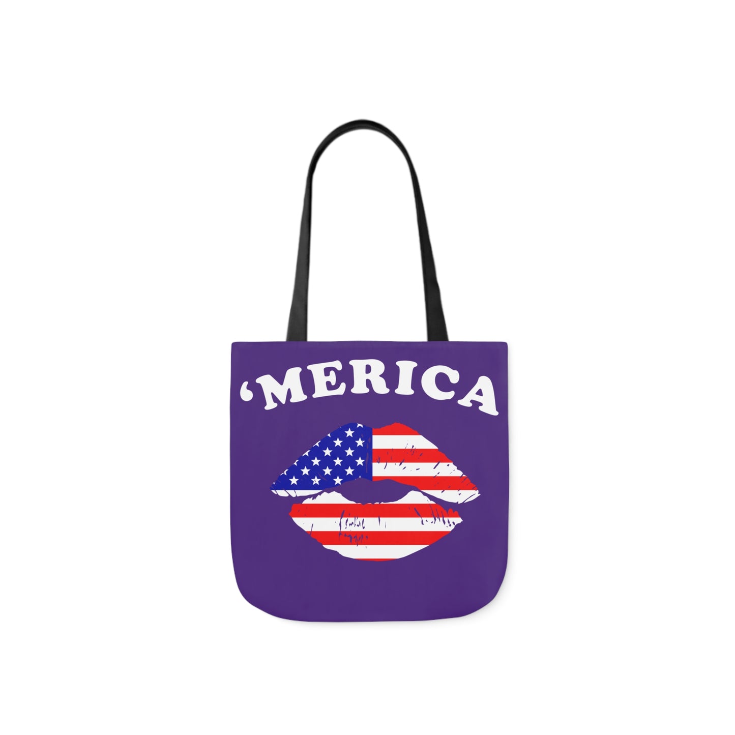 America - Canvas Tote Bag, 5-Color Straps