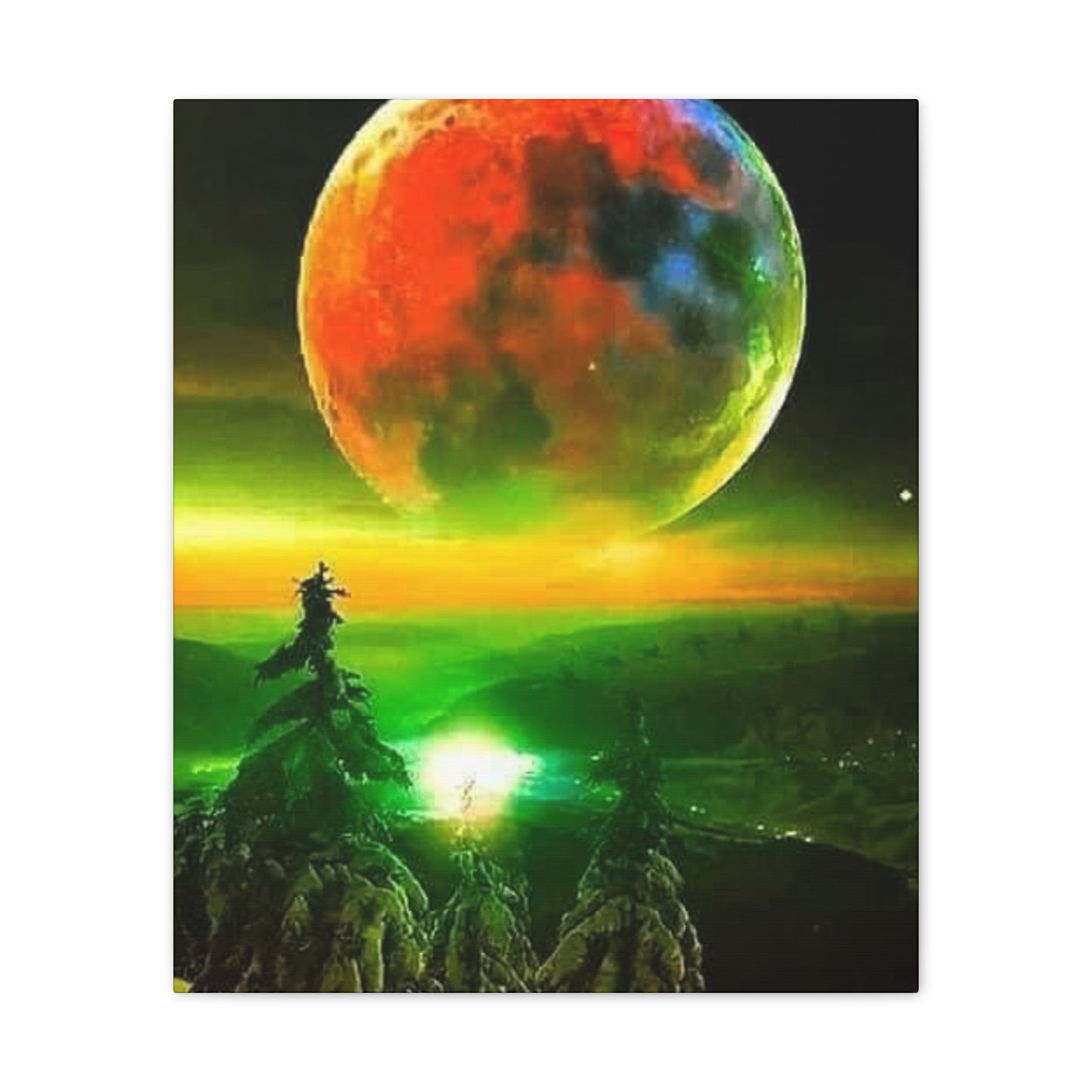 Harvest Moon - Canvas Stretched, 0.75"