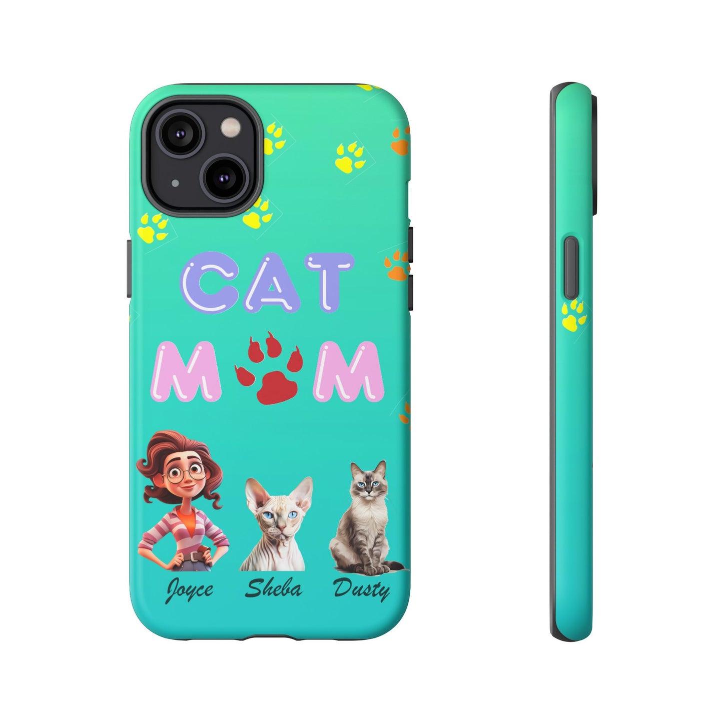 Cat Mom - Tough Cases - Mother's Day - Whimsical