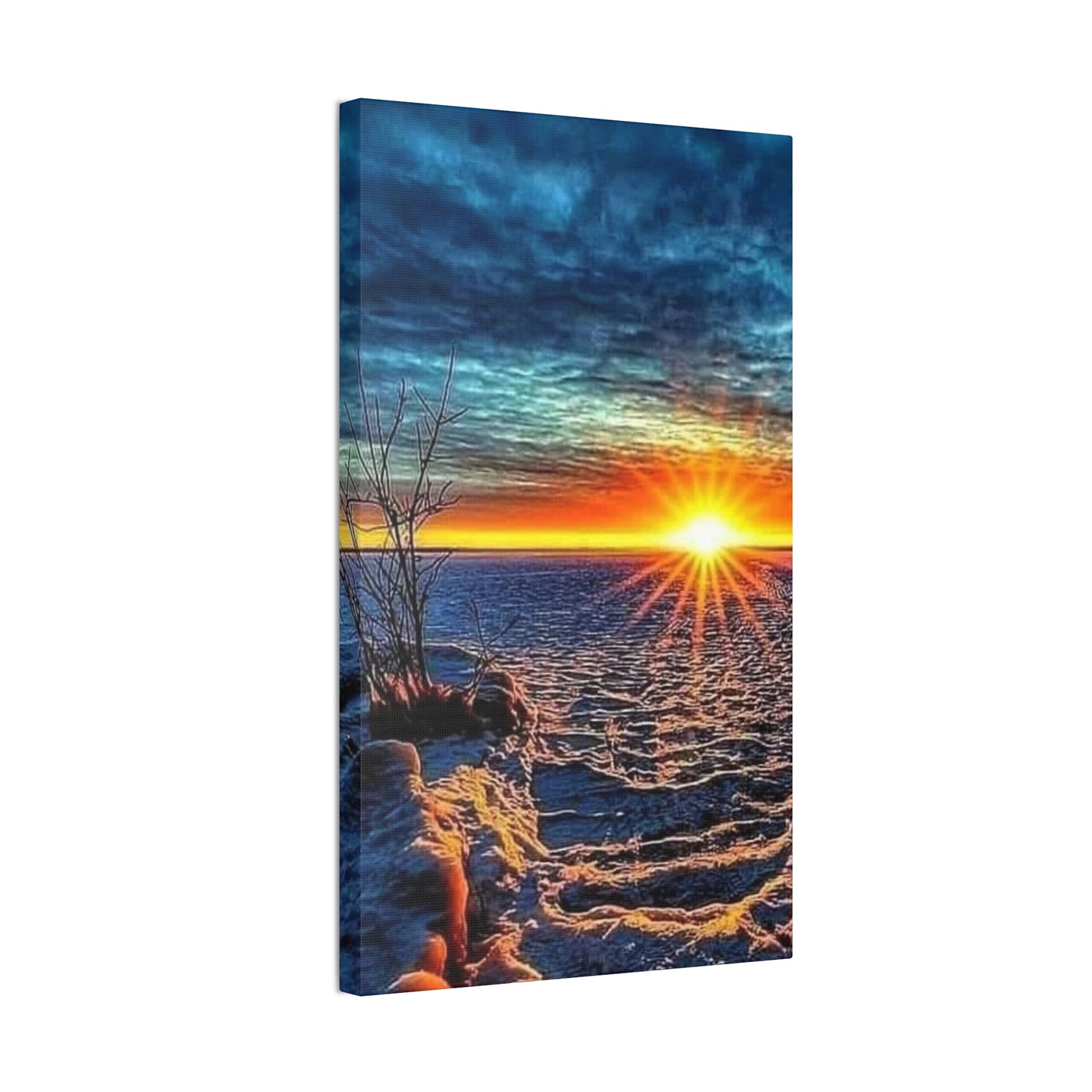 Sunrise on the Ocean - Canvas Stretched, 0.75"