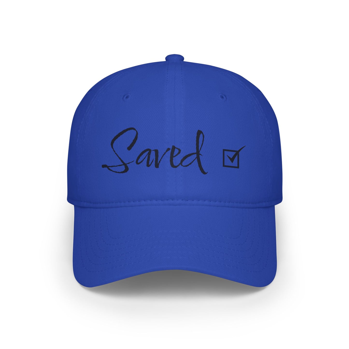 Saved - Black - Low Profile Baseball Cap - Easter - Mother's Day - Father's Day - Easter 1