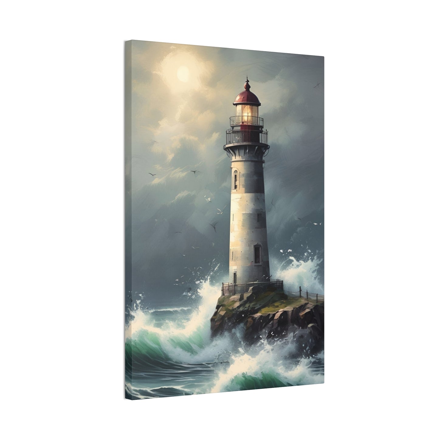 Light House - Canvas Stretched, 0.75"