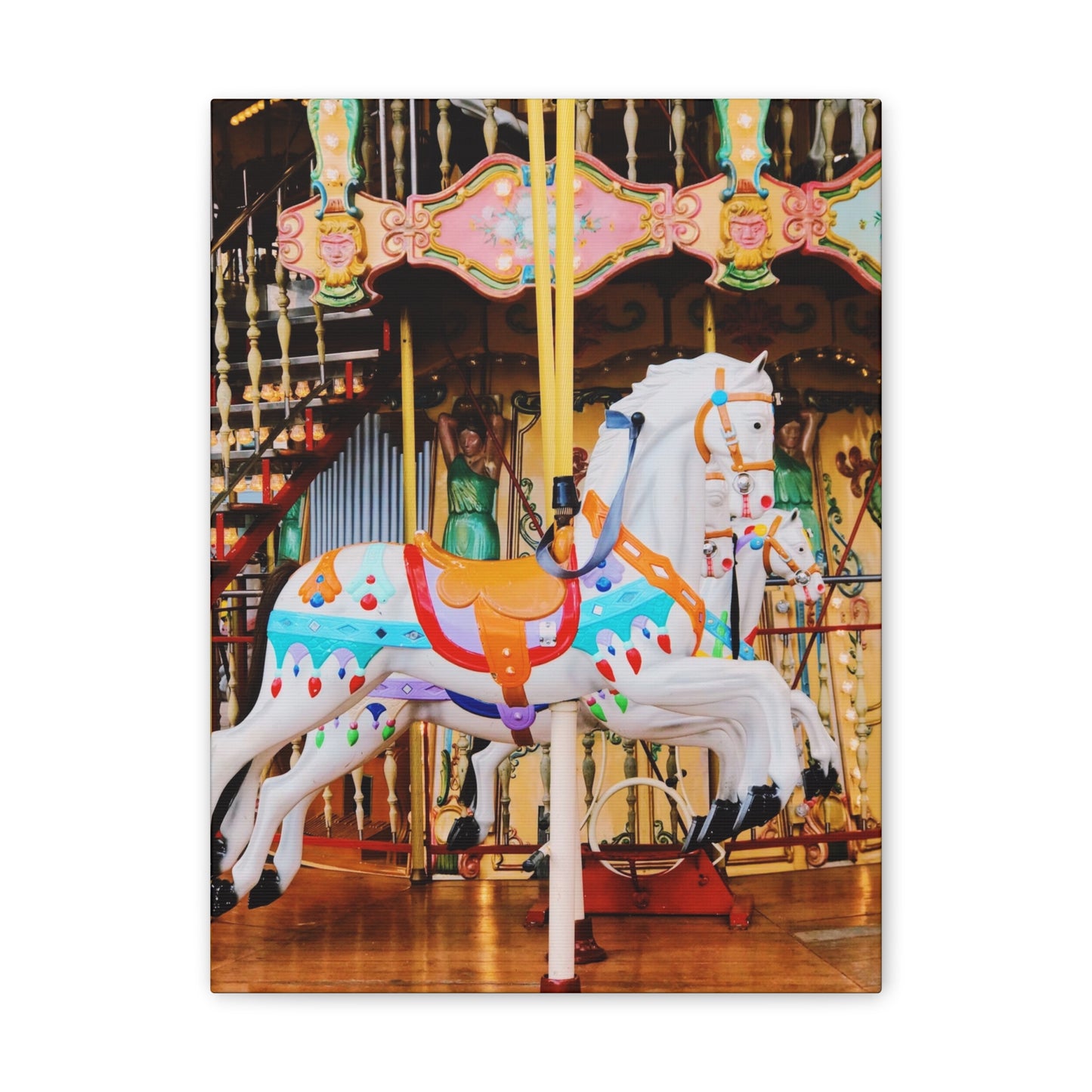 Carousel Horses - Canvas Stretched, 0.75"