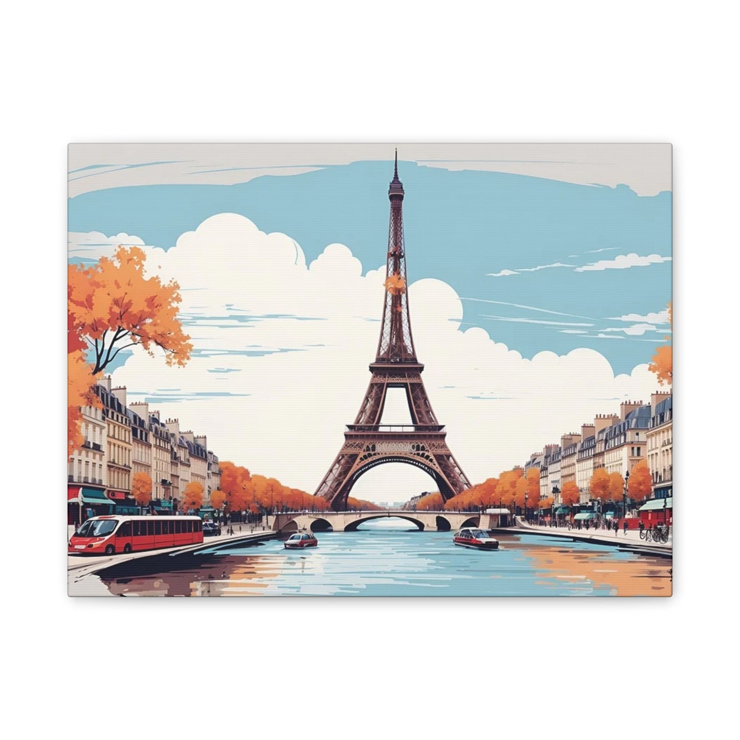 Eiffel Tower - Canvas Stretched, 0.75"