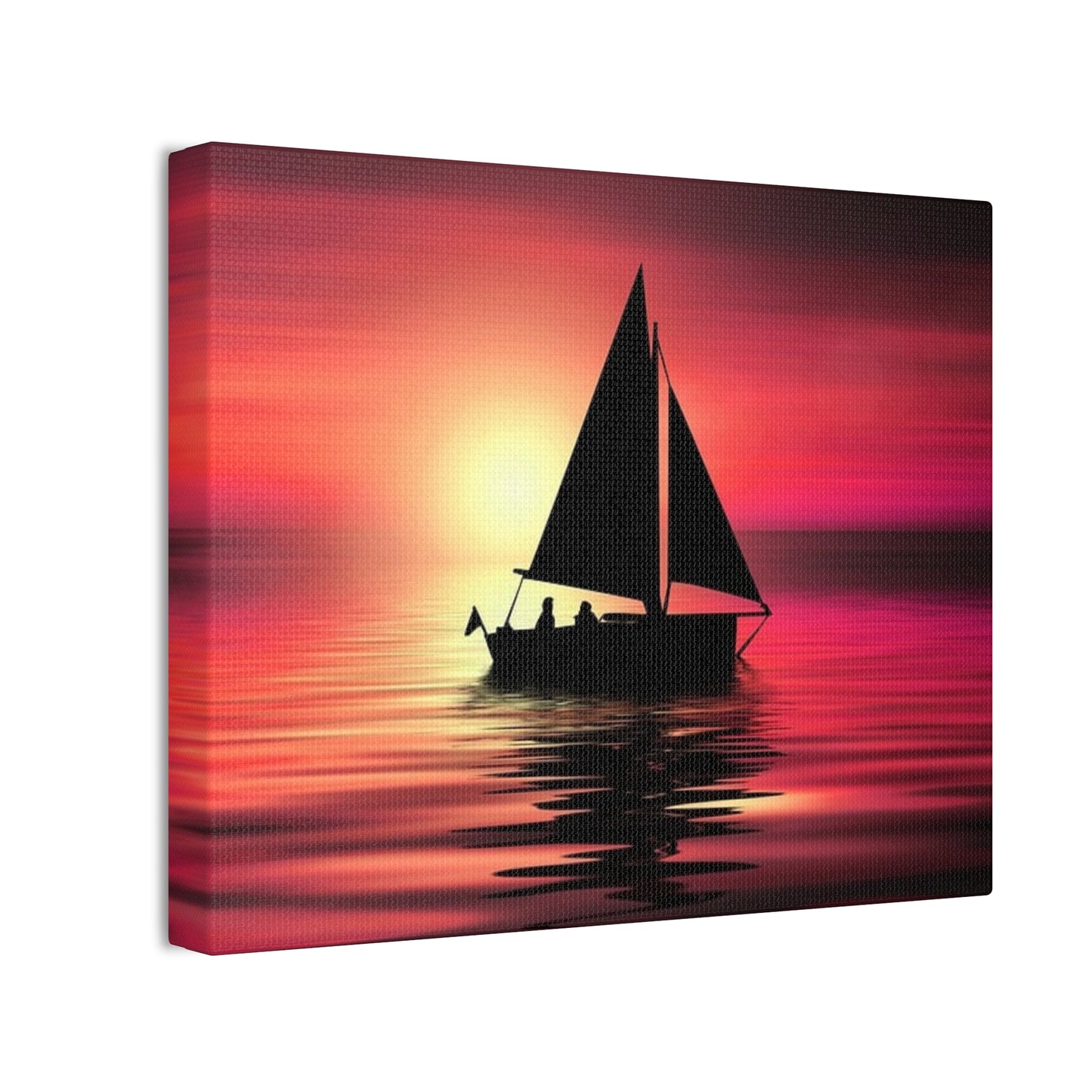 Sailing at Sunset - Canvas Stretched, 0.75"