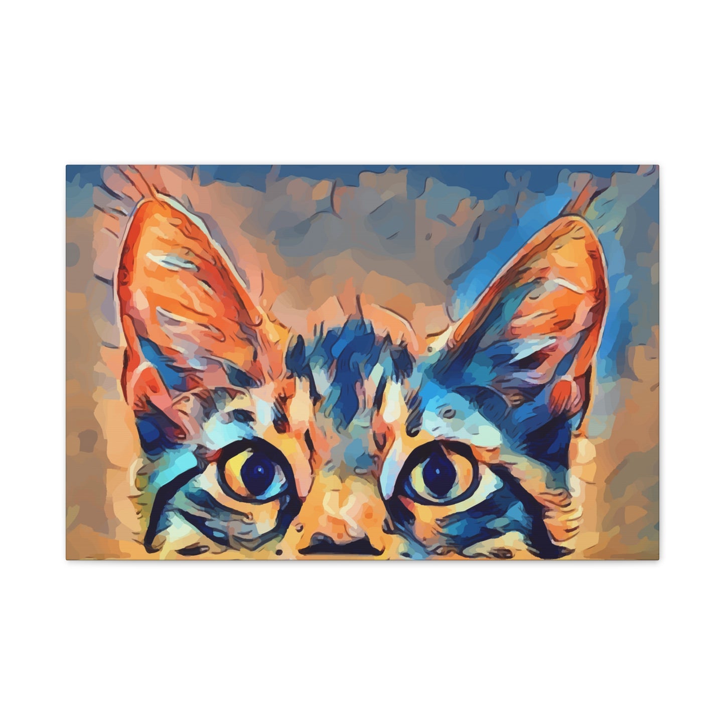 Spying Kitty - Canvas Stretched, 0.75"