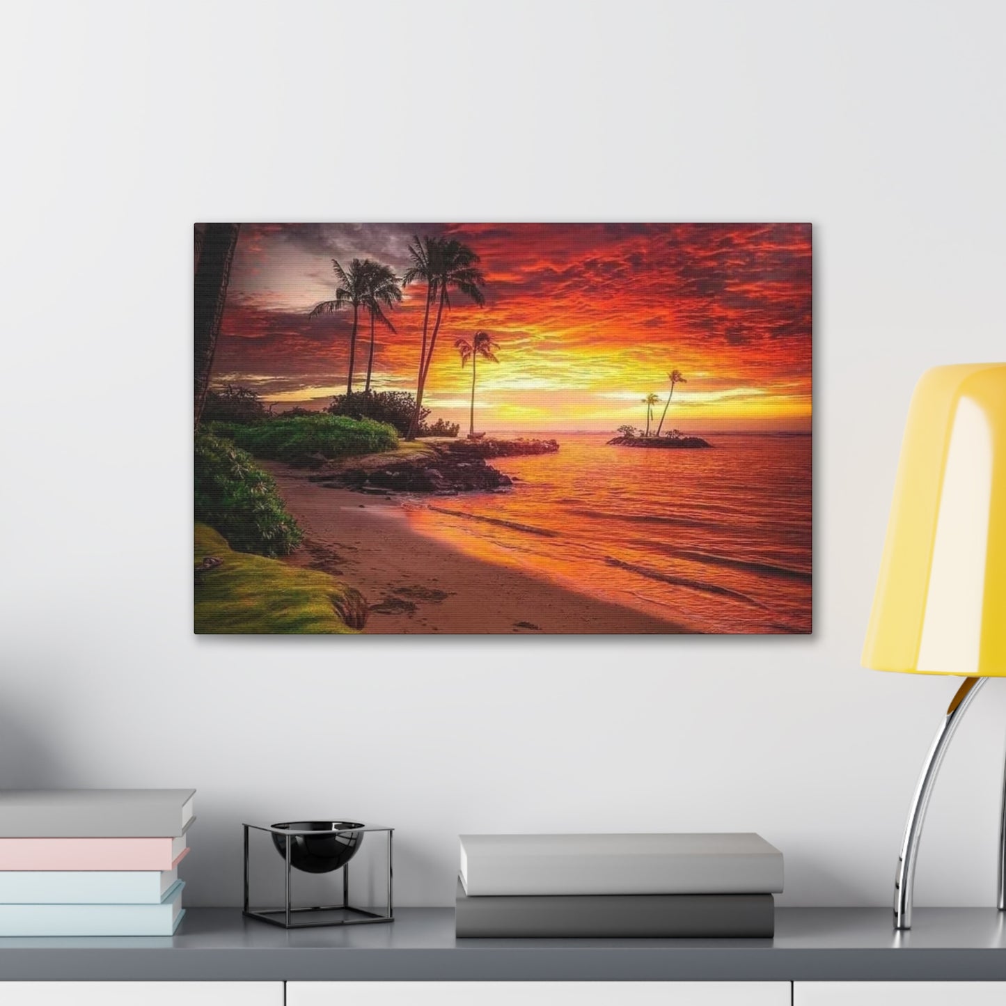 Sunset Island - Canvas Stretched, 0.75"