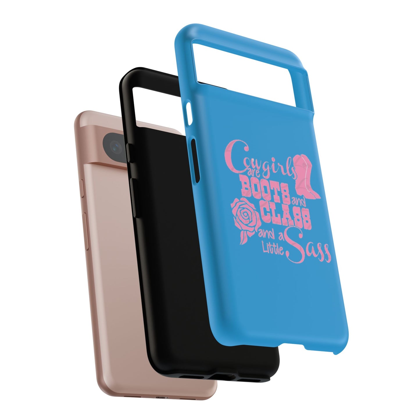 CowGirls are Boots -Tough Whimsical Phone Cases