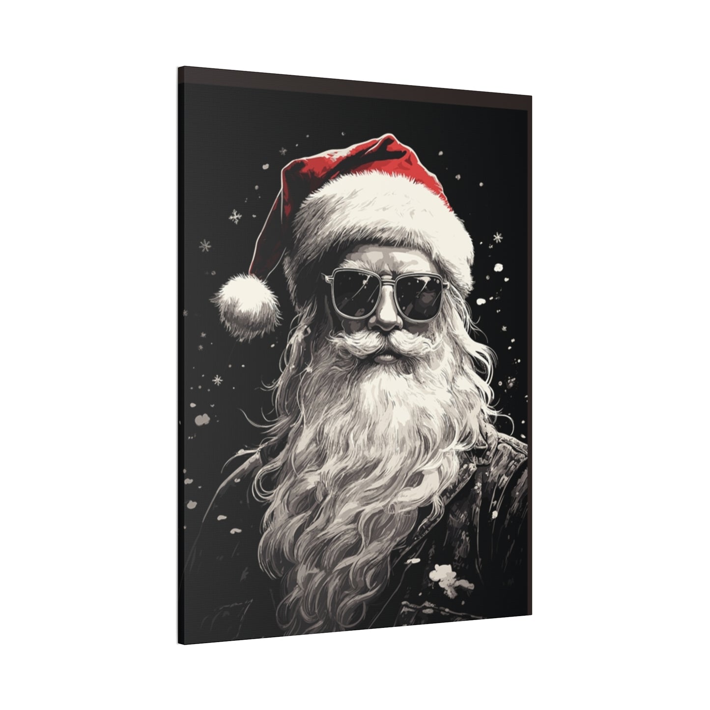 Hip Santa - Canvas Stretched, 0.75" - Christmas