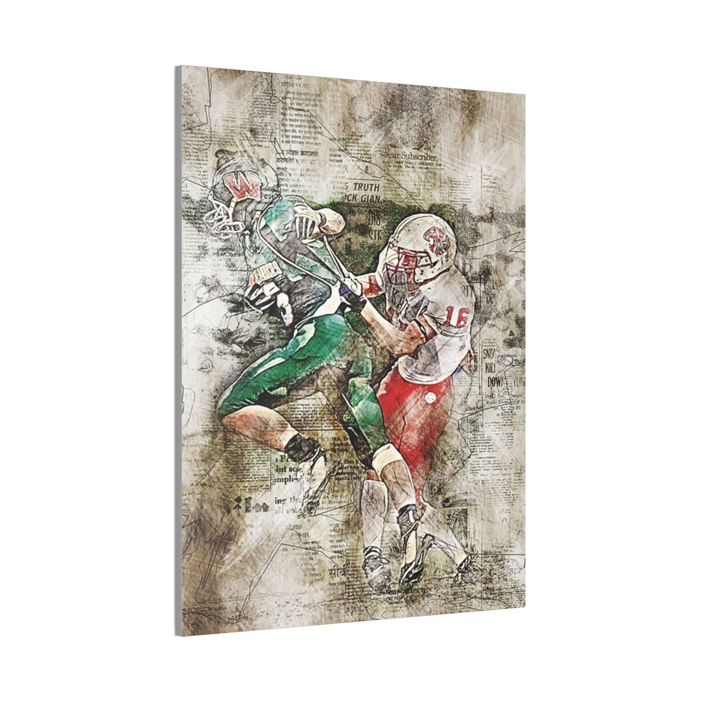 Football - Canvas Stretched, 0.75" - 2026 Wall Art - Sports