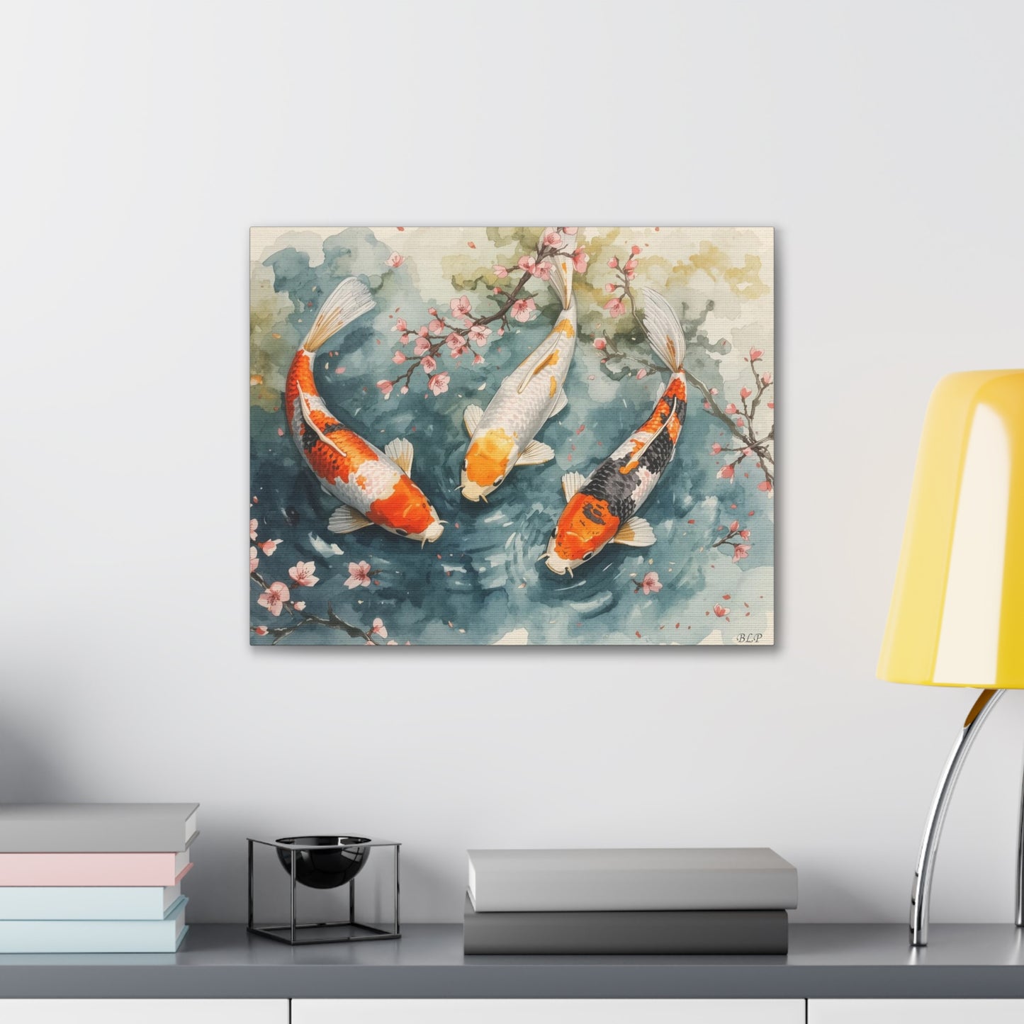 Three KOI - Canvas Stretched, 0.75" - 2026 Wall Art - Animals