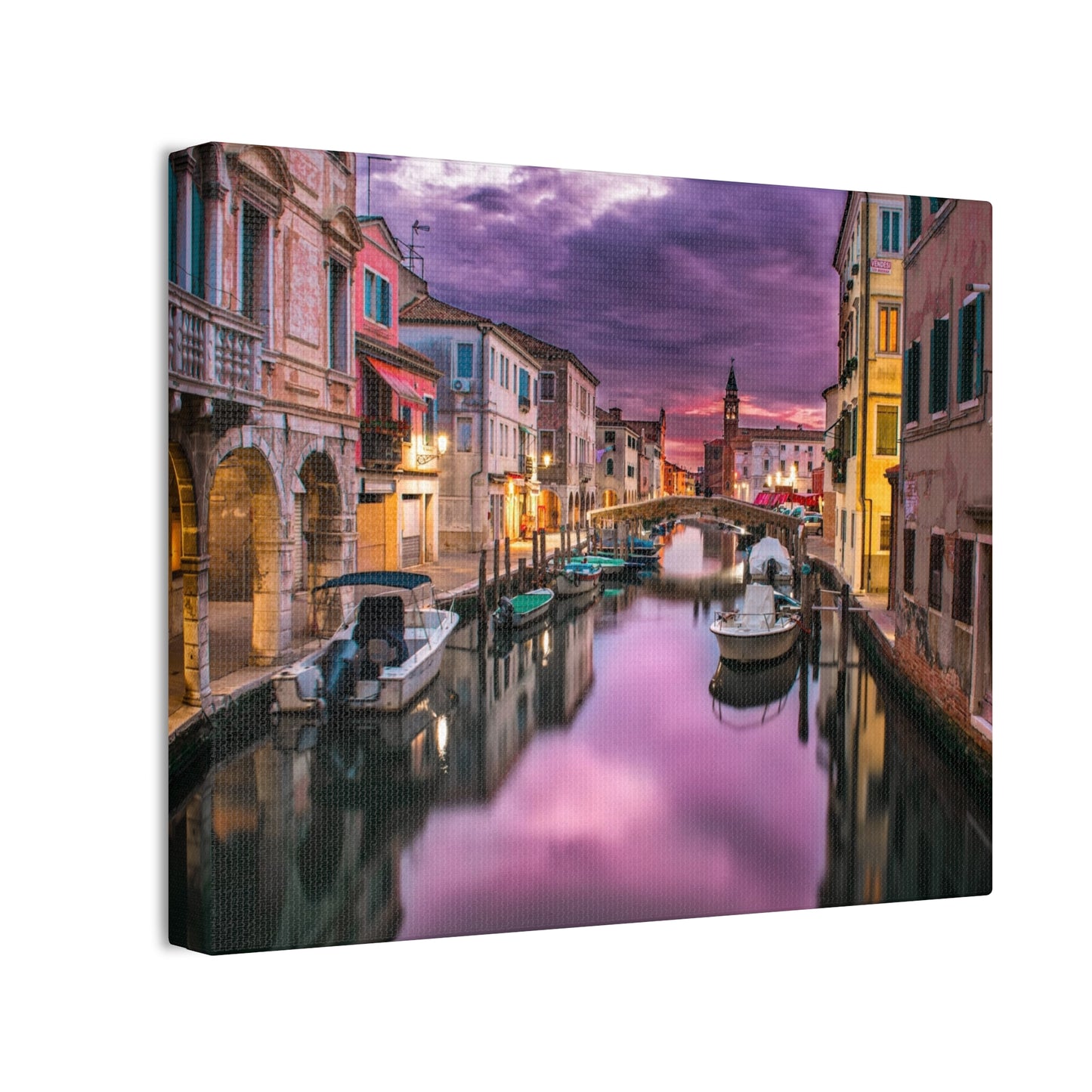 Venice Canal - Canvas Stretched, 0.75"