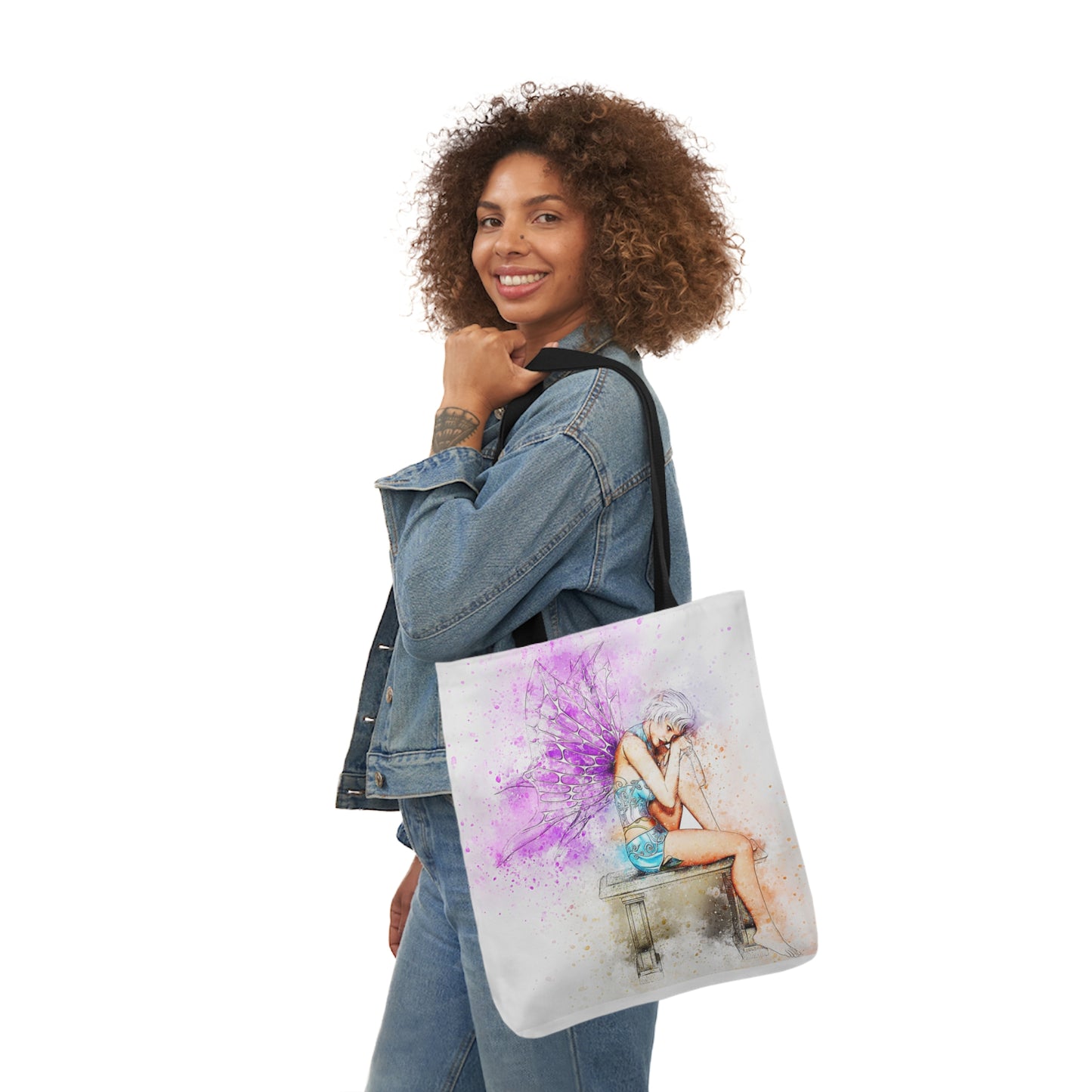 Fairy - Canvas Tote Bag, 5-Color Straps