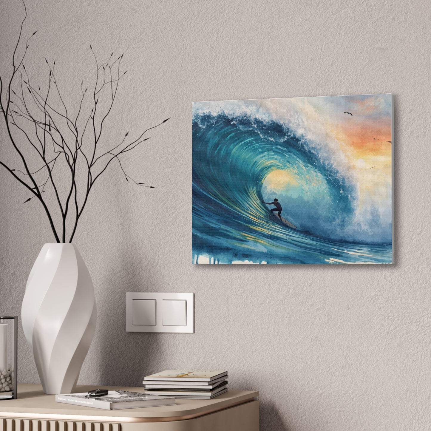The Curl - Canvas Stretched, 0.75" - Wall Art 2026 - Sports