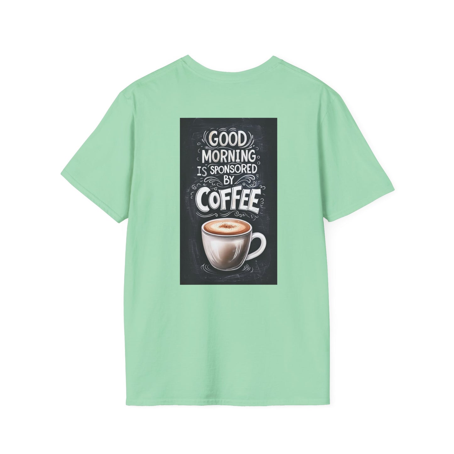 Sponsored by Coffee - Unisex Softstyle T-Shirts