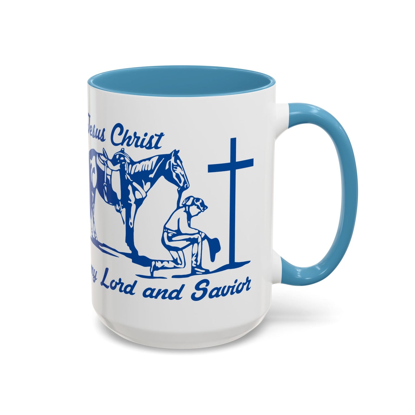 Lord and Savior - Accent Coffee Mug (11, 15oz) - Easter - Mother's Day - Father's Day