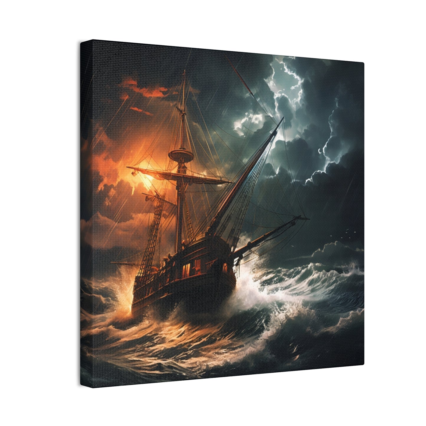 Sailing in the storm - Canvas Stretched, 0.75"