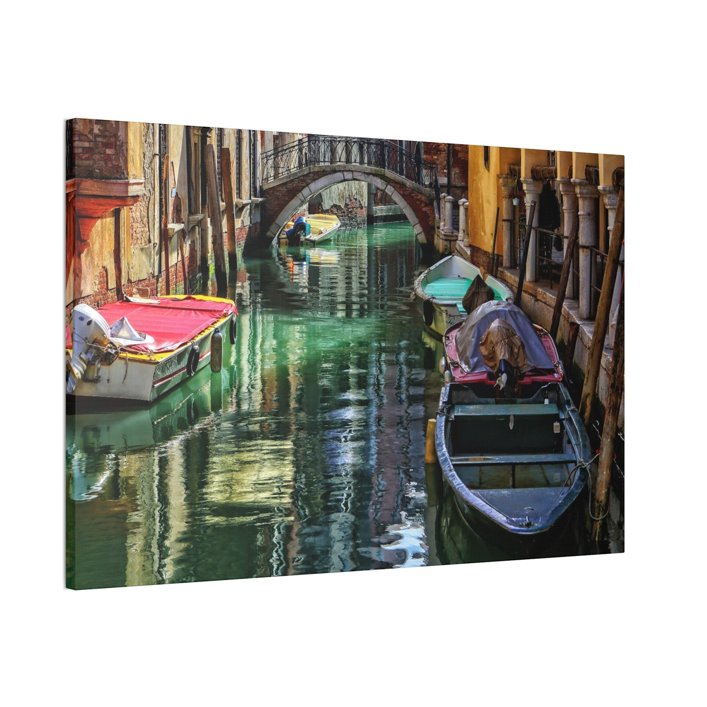 a-Venice Canal 1 - Canvas Stretched, 0.75"