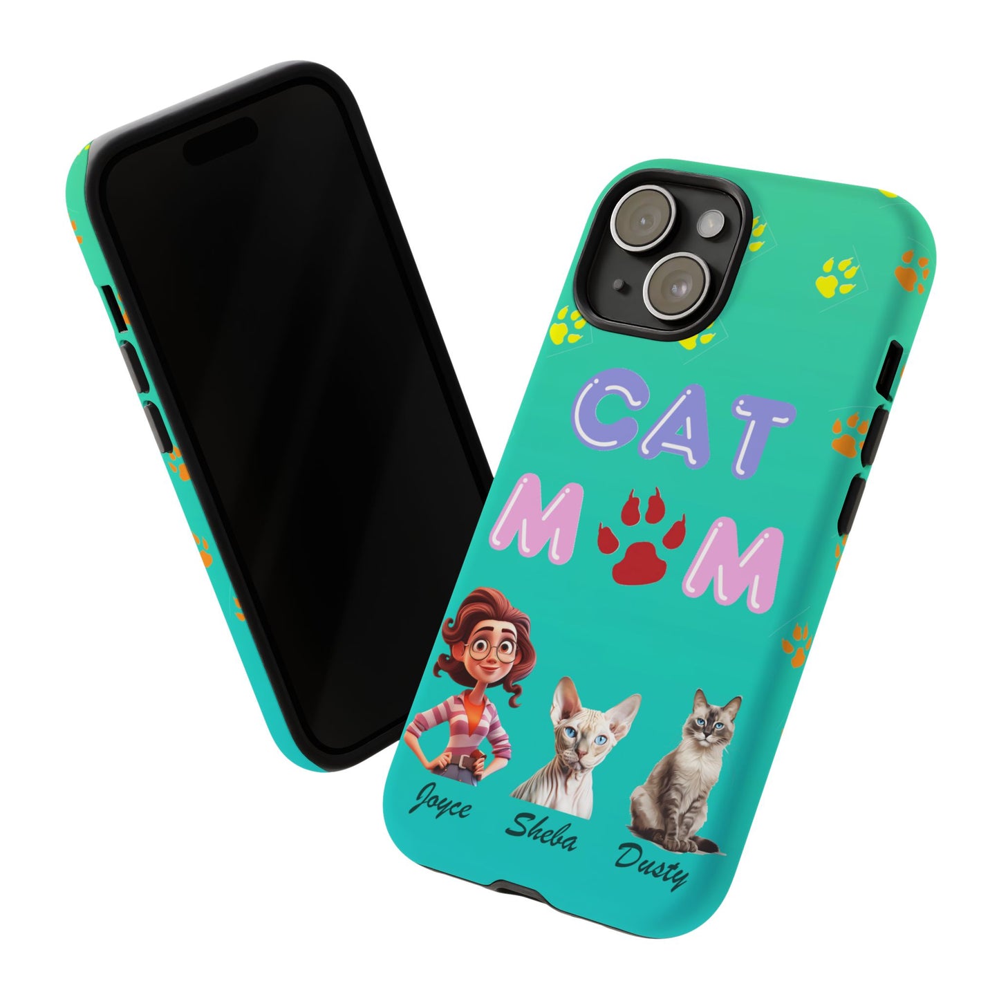 Cat Mom - Tough Cases - Mother's Day - Whimsical