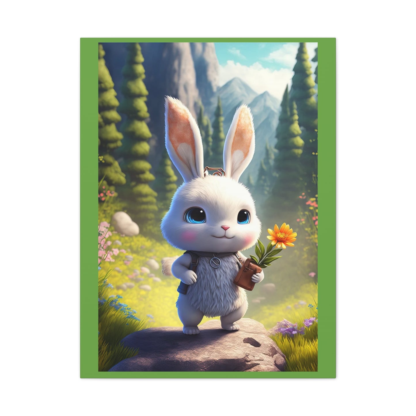 Bunny - Canvas Stretched, 0.75" - Easter