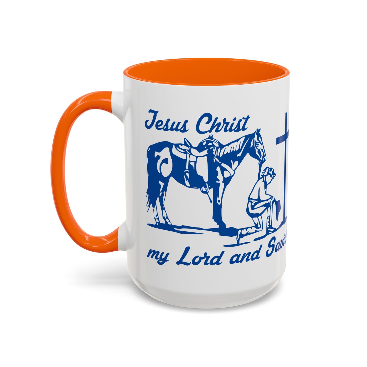 Lord and Savior - Accent Coffee Mug (11, 15oz) - Easter - Mother's Day - Father's Day