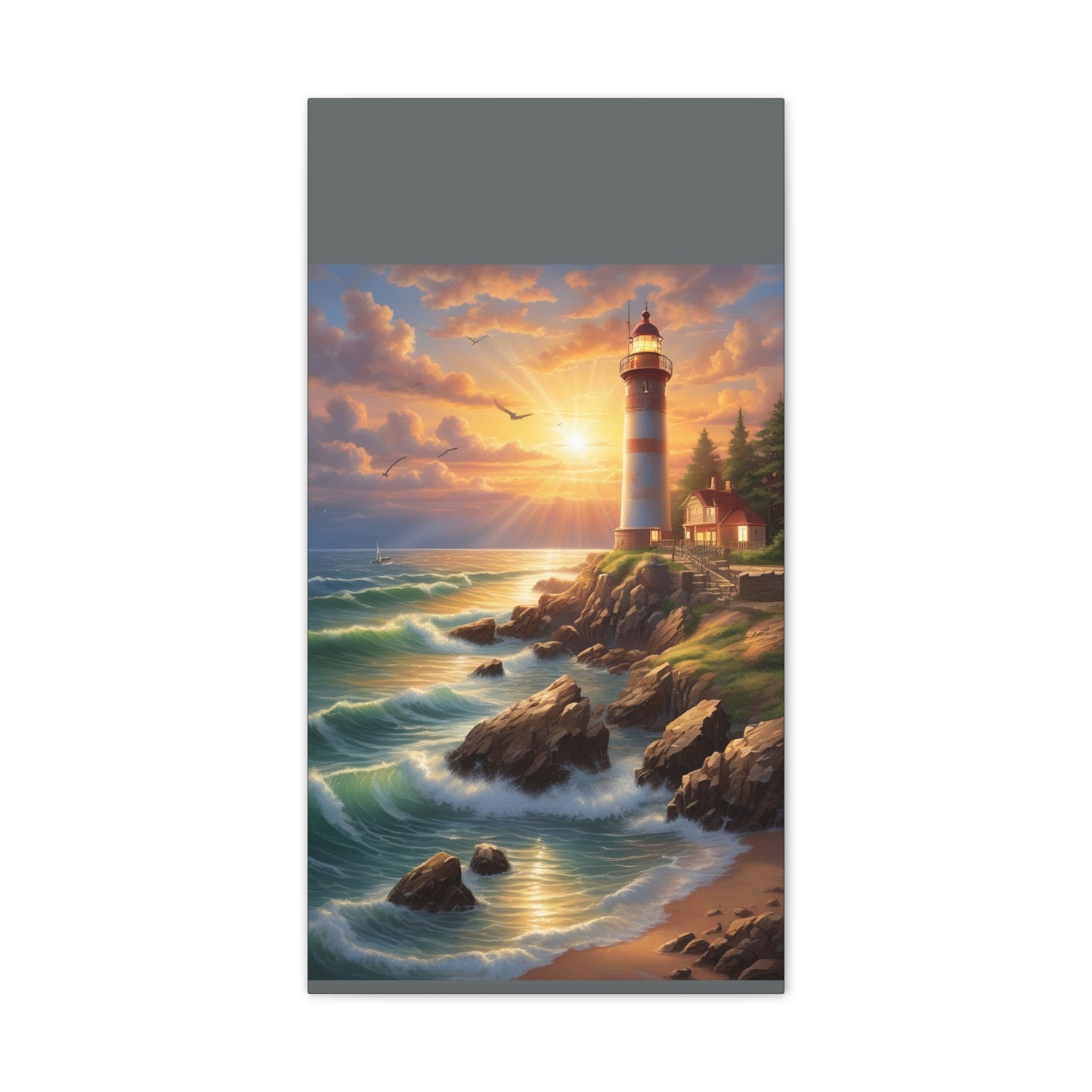 Light House - Canvas Stretched, 0.75"