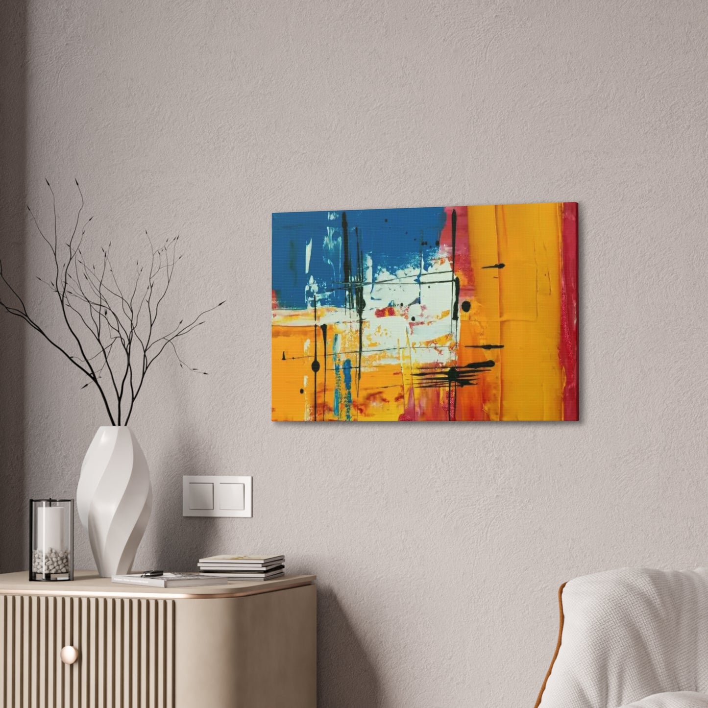 Beautiful Abstract Colors - Canvas Stretched, 0.75"