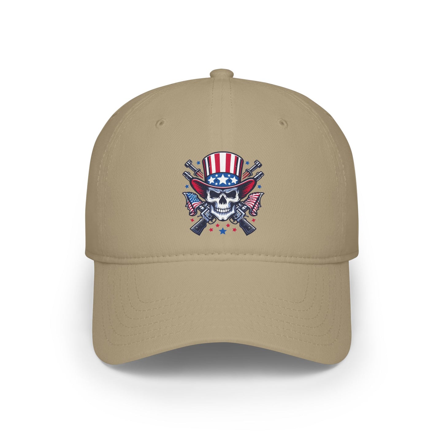 Flag Skull - Low Profile Baseball Cap