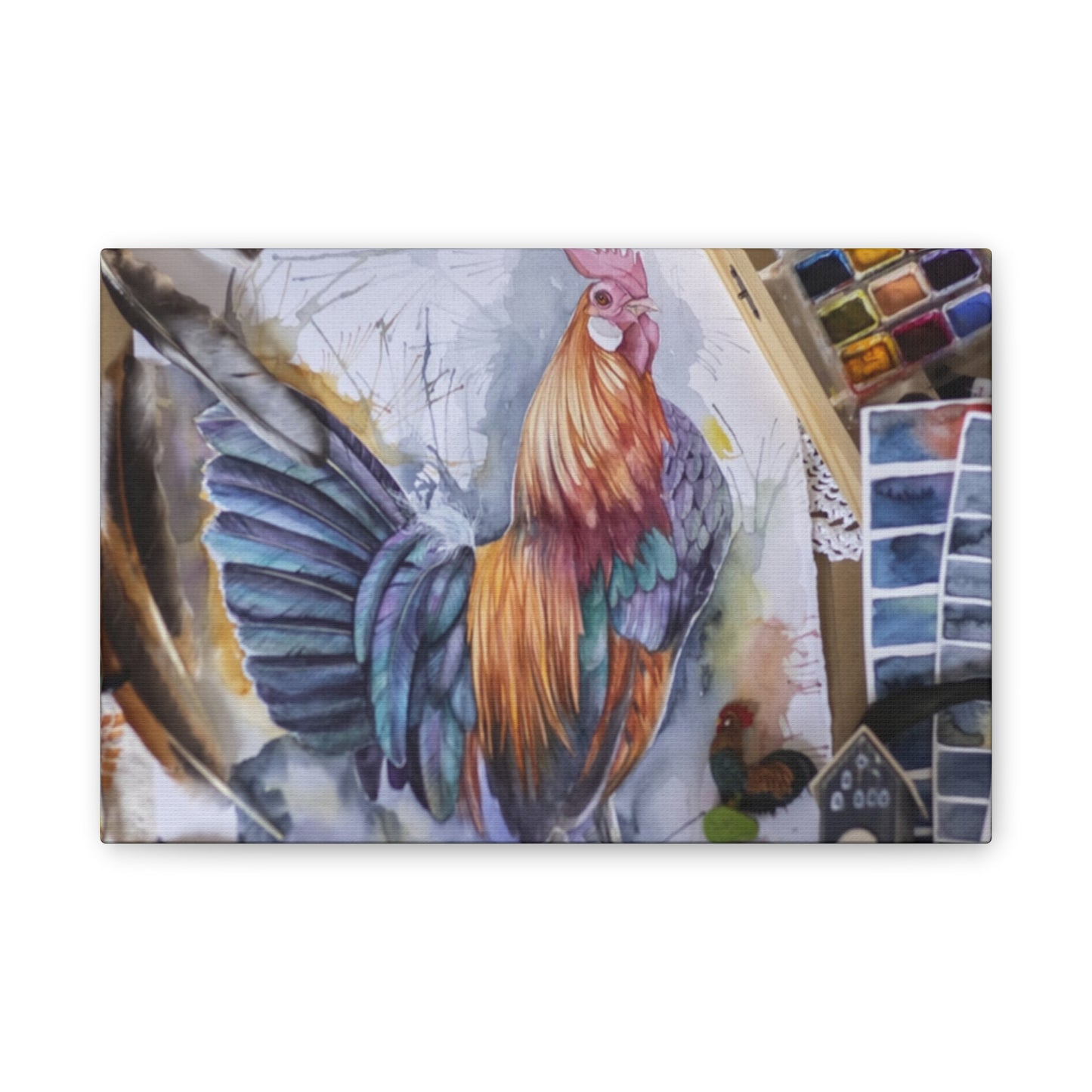 Rooster Art - Canvas Stretched, 0.75"