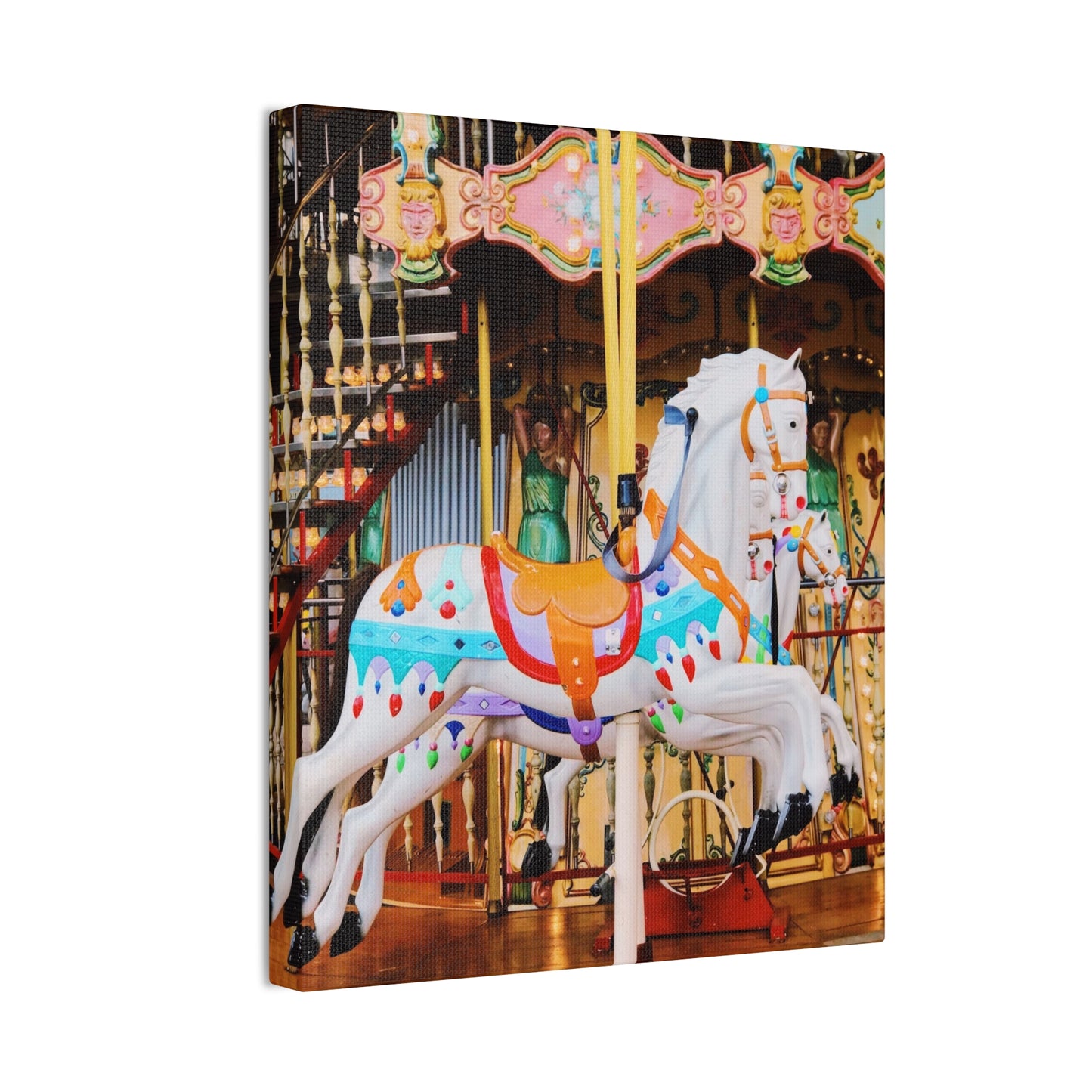 Carousel Horses - Canvas Stretched, 0.75"