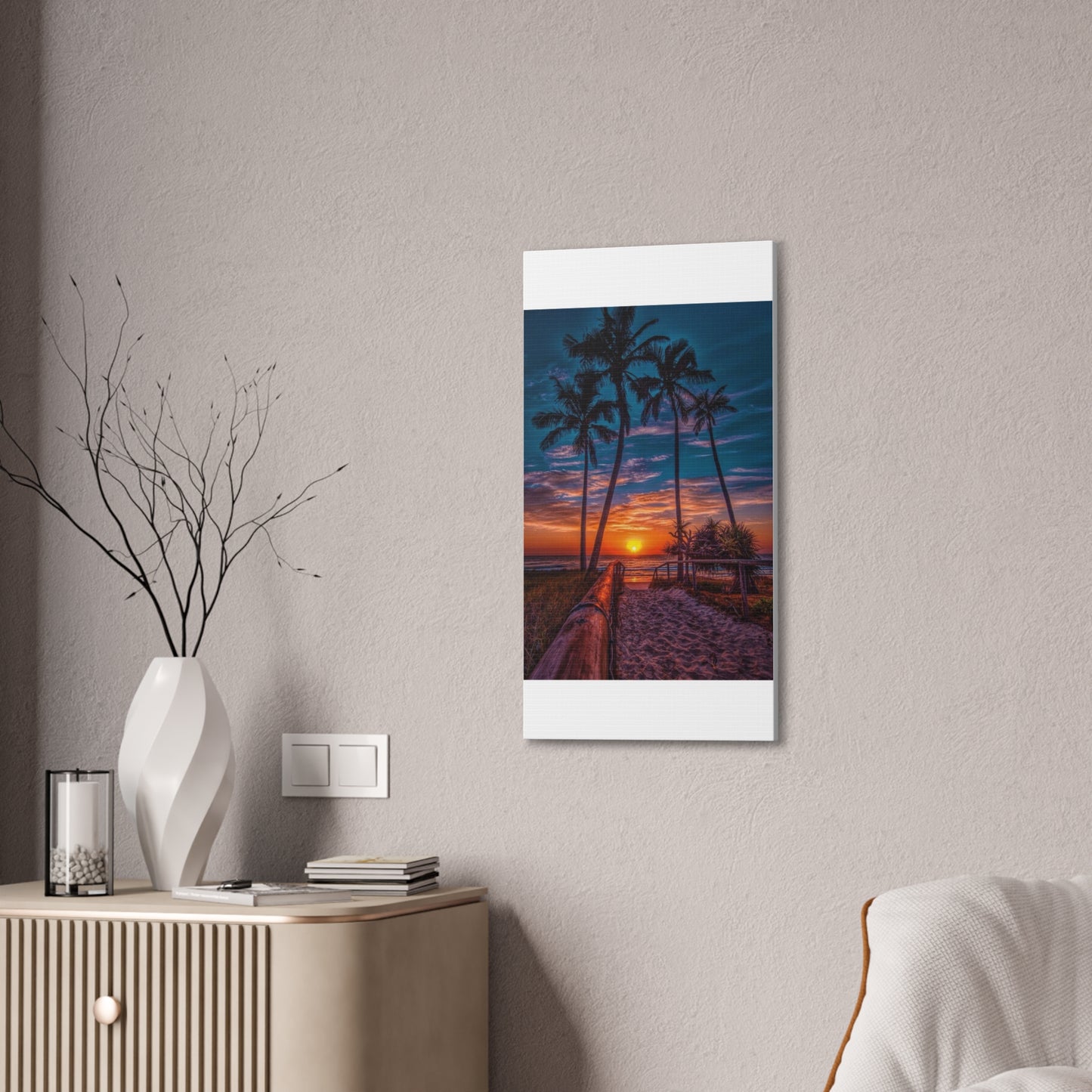 Sunset Palms - Canvas Stretched, 0.75"