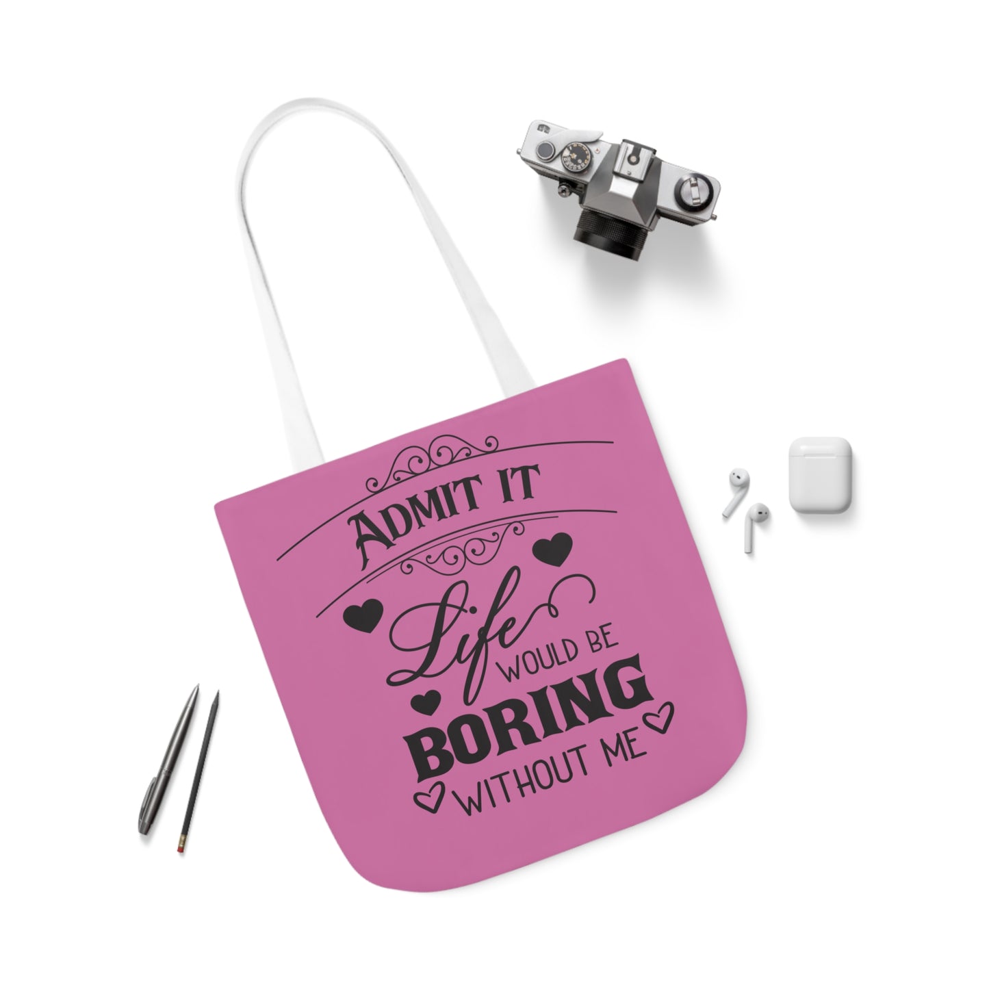 Admit it - Canvas Tote Bag, 5-Color Straps - Mother's Day