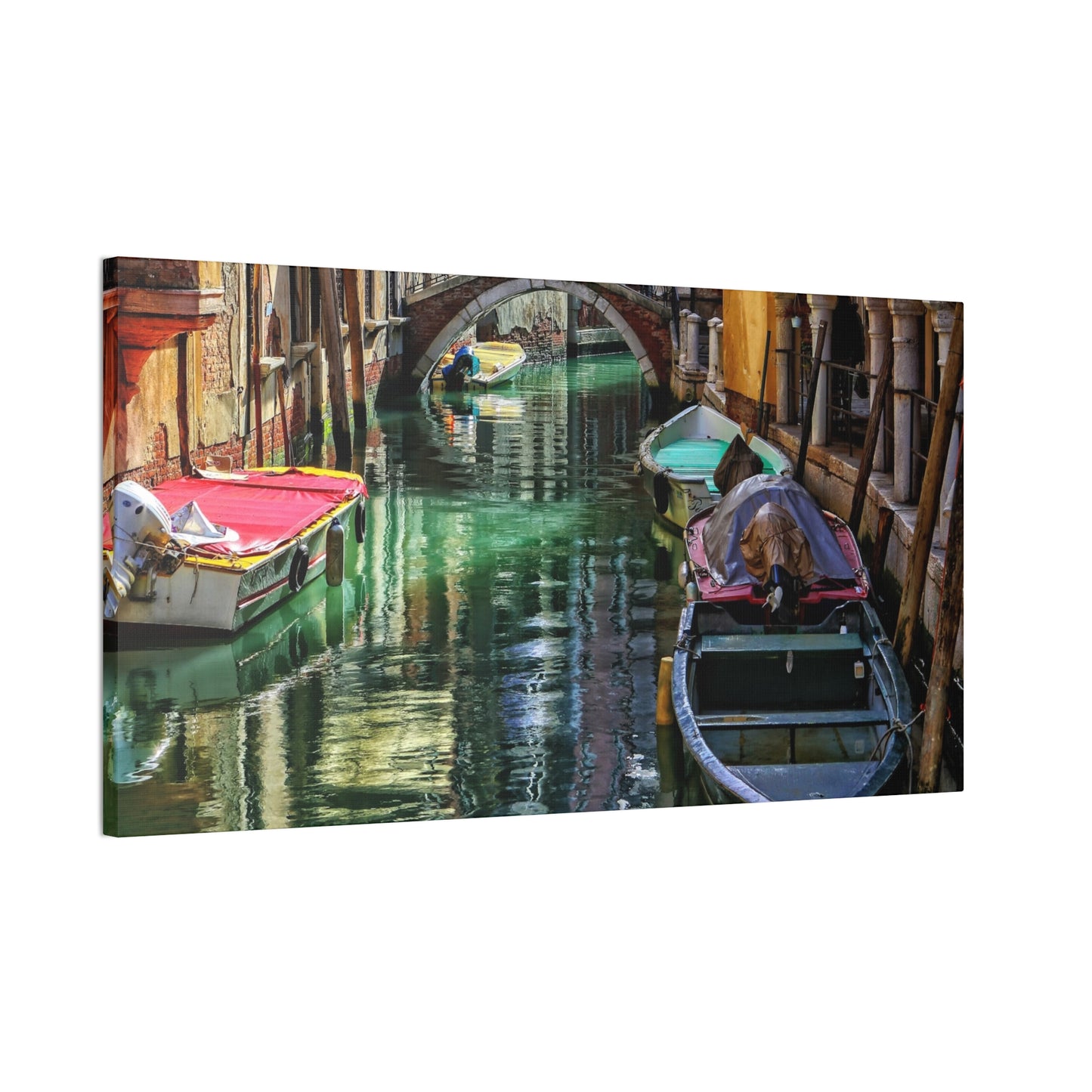 a-Venice Canal 1 - Canvas Stretched, 0.75"